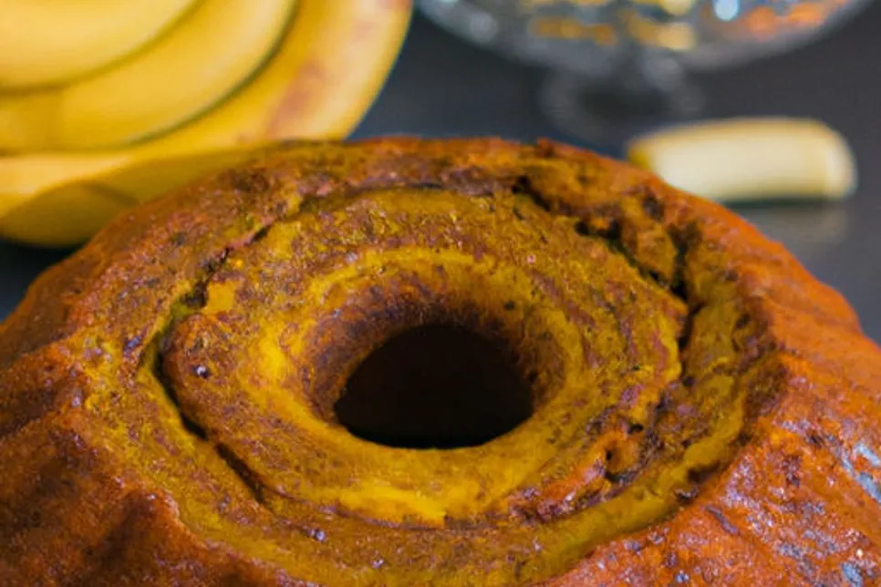 Bolo de Banana Caramelizado Low Carb