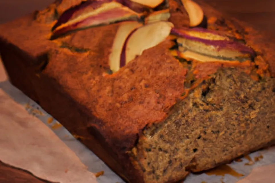 Bolo de Maçã Integral Low Carb