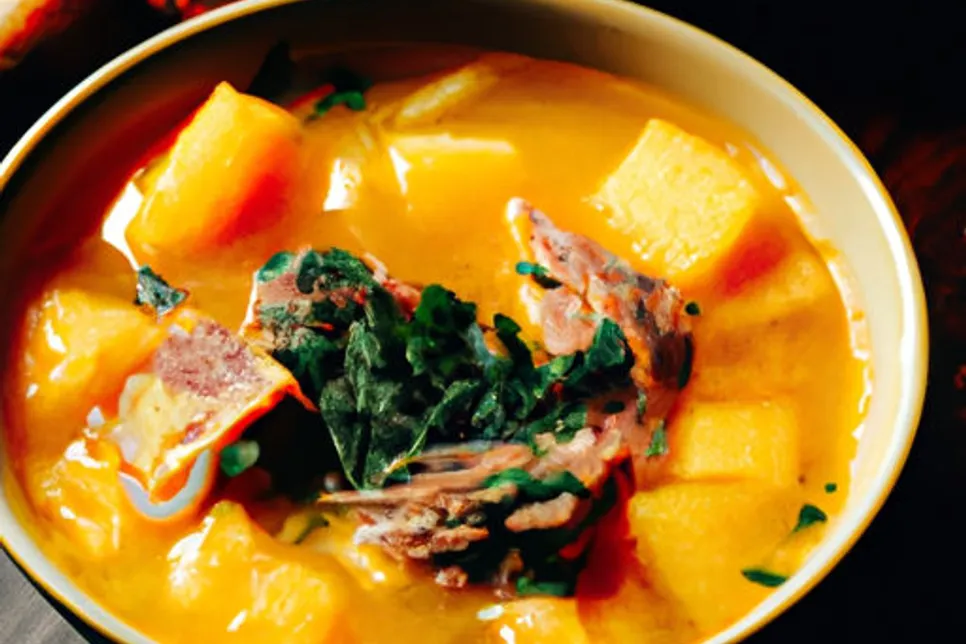 Caldo de Abobora com Carne Seca - Uma Delícia Low-Carb!