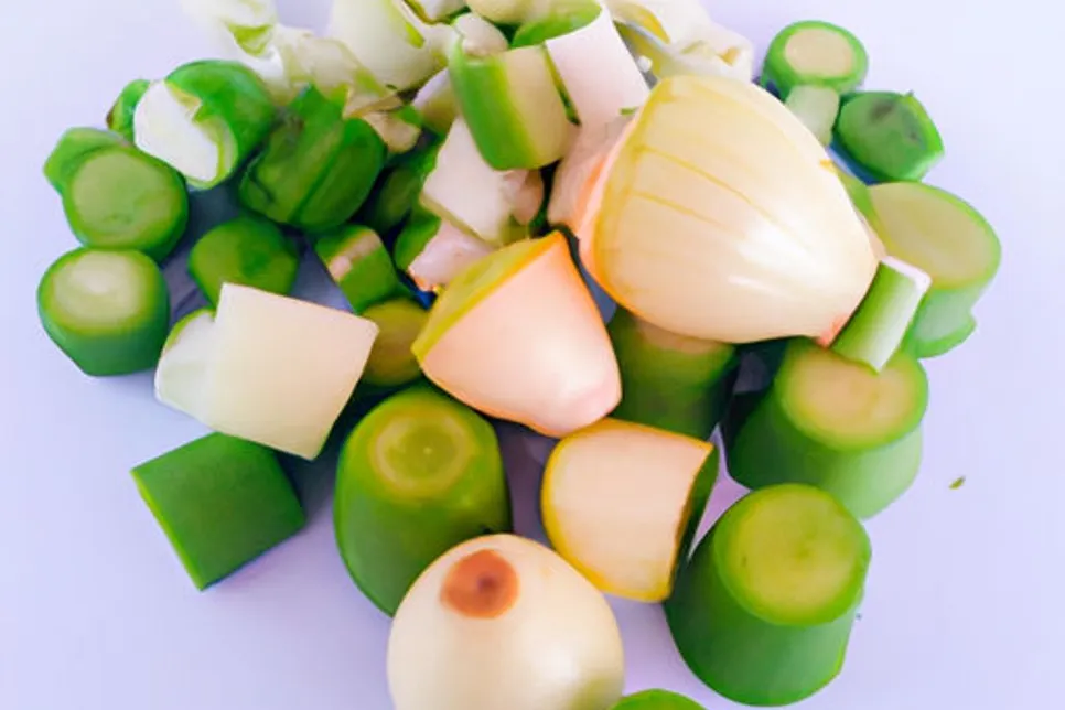 Sopinha Refrescante de Cascas e Talos de Verduras e Frutas