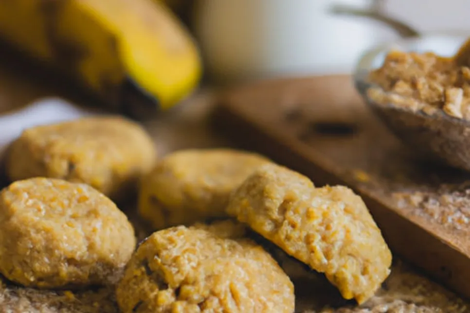 Cookies de Aveia Caseiro com Banana