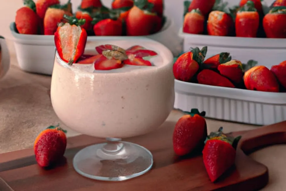 Mousse de Morango Fit