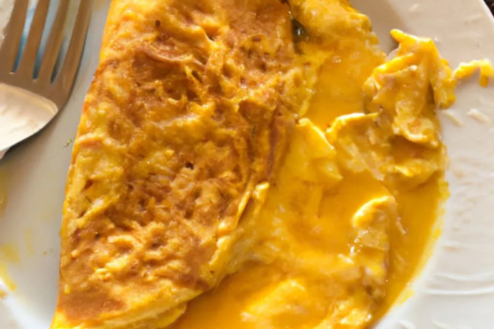 Omelete de Queijo Low-Carb