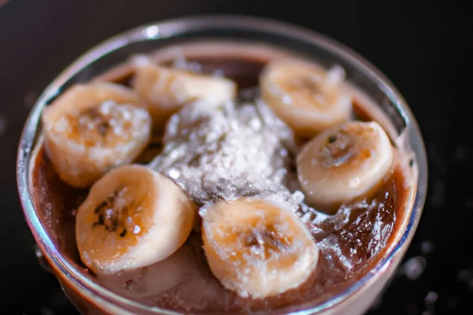 Sundae com Banana Congelada