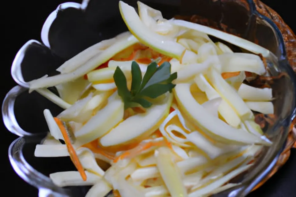 Salada de Repolho com Maçã Low Carb