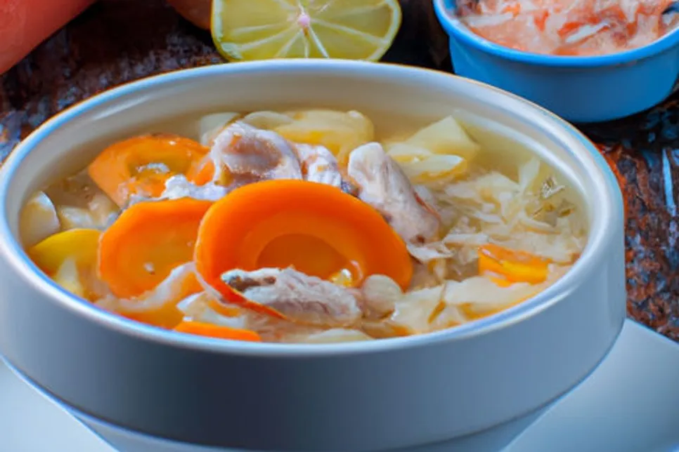 Sopa de Inhame com Frango Saudável e Low Carb